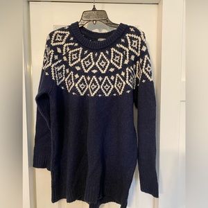 Oversized fair isle sweater